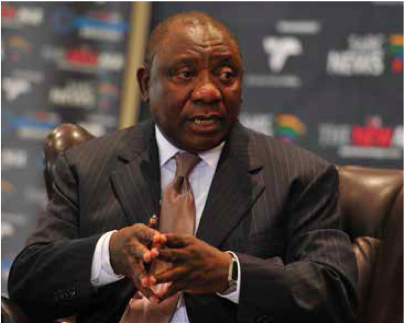 Photo caption: Deputy President Cyril Ramaphosa.