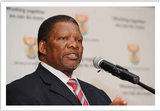 Minister of Rural Development and Land Reform Gugile Nkwinti.