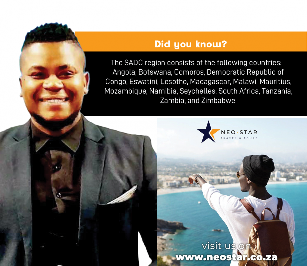 Tshukudu "Rhino" Moepadira has turned his passion for tourism into a successful business.