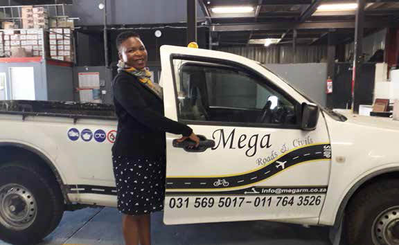 Nokuthula Dladla, owner of Megaphase Road and Civil.