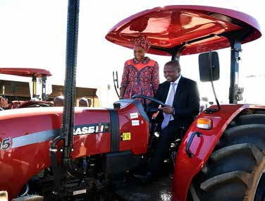 Deputy President David Mabuza with Minister of Rural Development and Land Reform Maite Nkoana-Mashabane during a land handover in the Northern Cape.