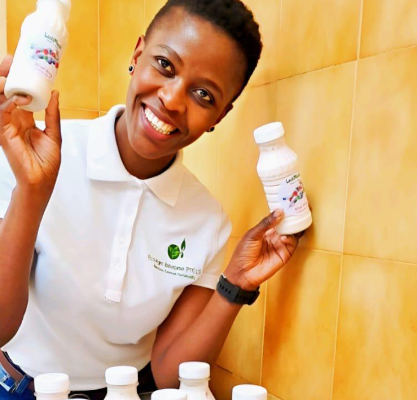Sibongile Nkala at the helm of ensuring food.