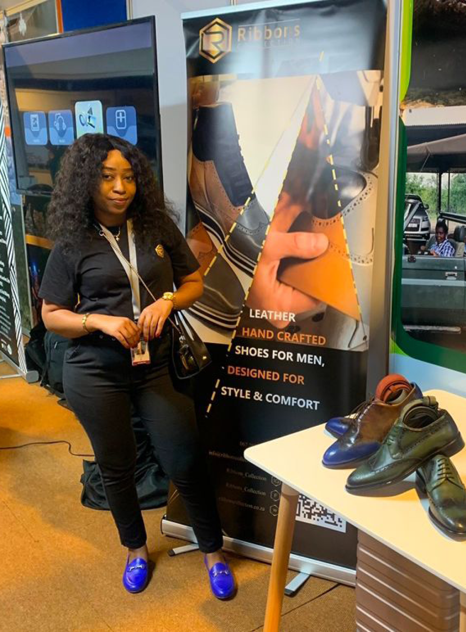 Lerato Makhisa at the helm of running an online business.