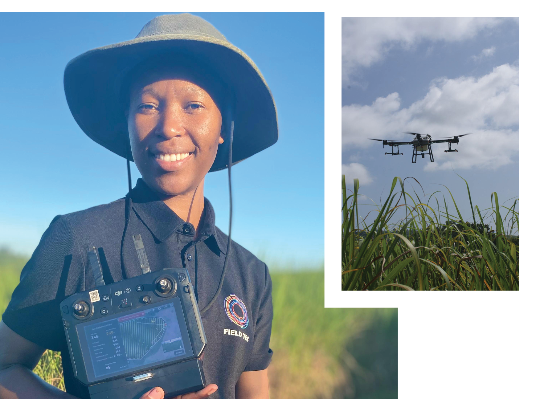 Nokuphila Gumede has intergrated  technology to the agricultural  sector with her drone technology.