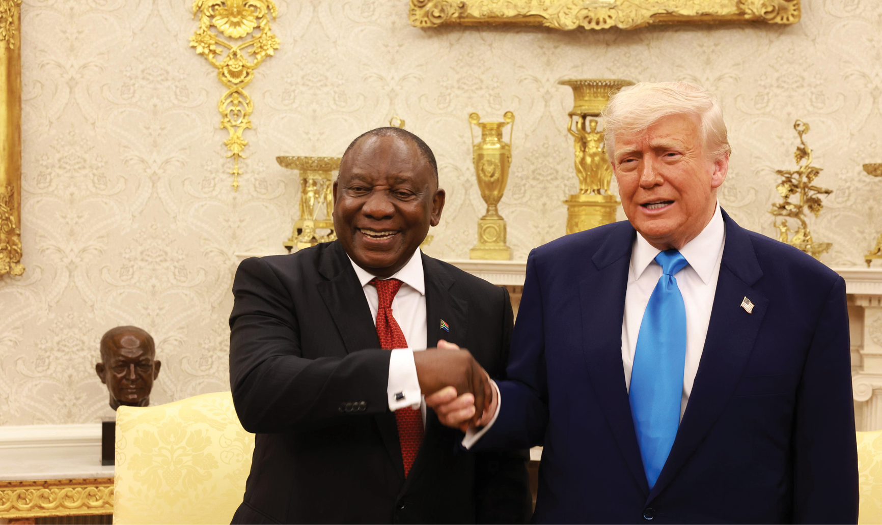 President Cyril Ramaphosa and US President Donald Trump during a recent visit to America to iron out diplomacy matters.