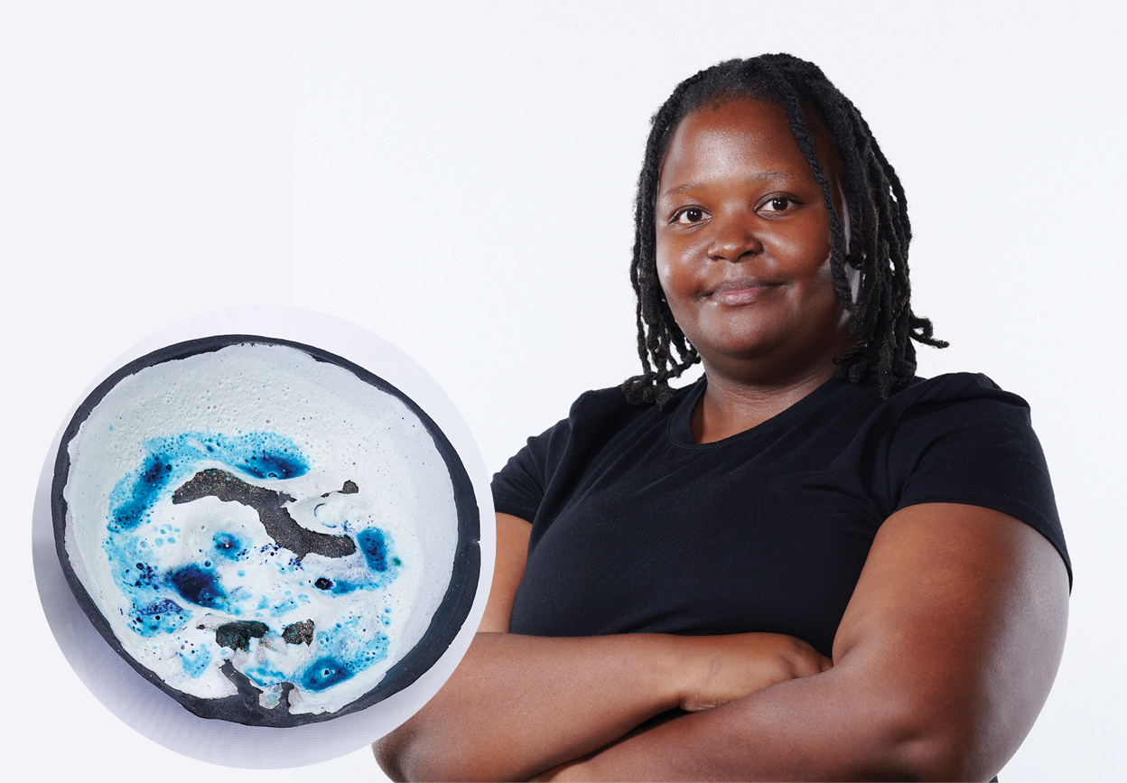 Mutshila wa tiseramiki Nomfundo Mohlala u tekiwile rinoko hi ndlela leyi hayona ntshunxeko wu nga khumba riendzo ra yena ro ya eka vutshila.