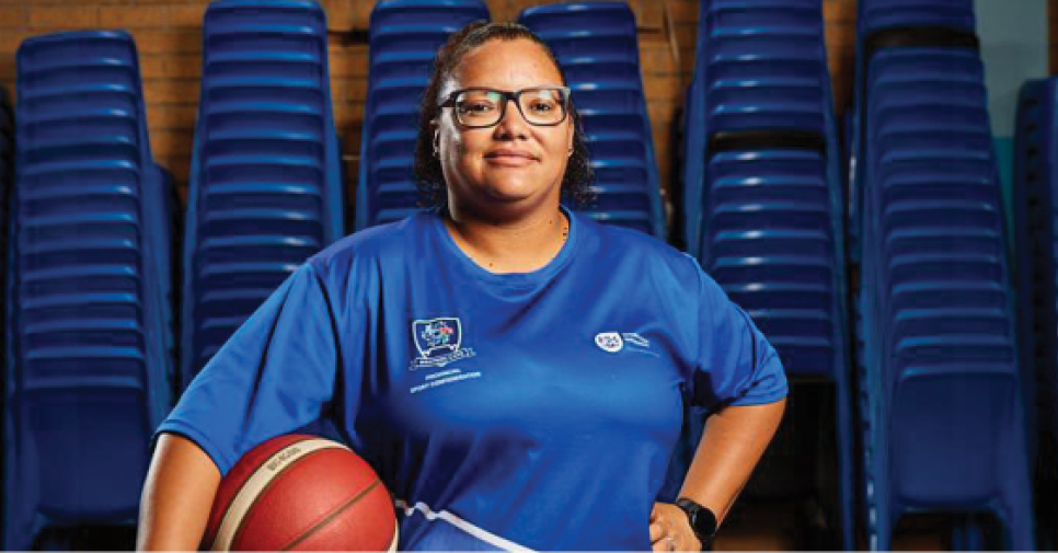 Nathaly September is breaking new ground in basketball coaching.