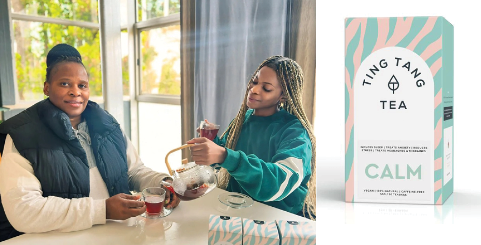 The mother-daughter duo Sibongile and Zanda Isaac producing a high-quality tea  and creating jobs.