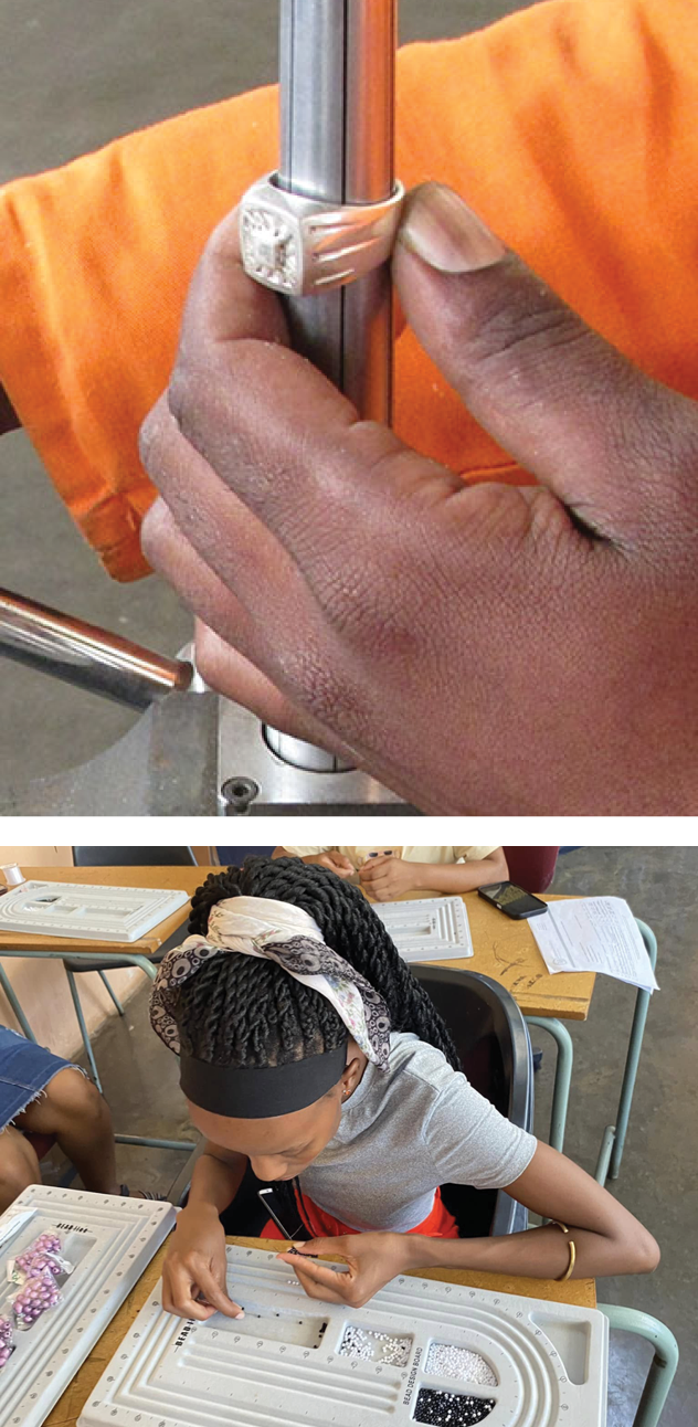 Aspiring jewellers can gain skills through education and training courses.