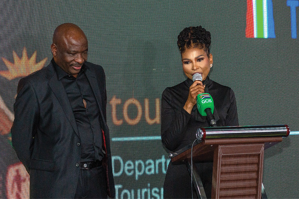 The Atrium Boutique Hotel owners, Johanna Lesetja and Matodzi Joseph Mukwevho