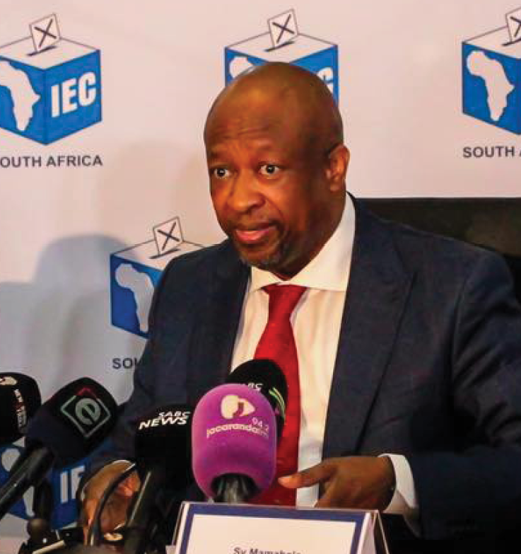 The IEC’s Chief Electoral Officer, Sy Mamabolo, announced the dates for the national voter registration weekend scheduled for 20–21 June 2026.