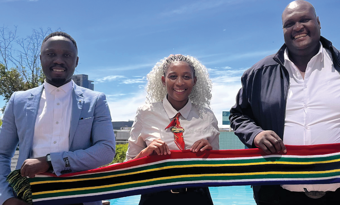 Tour guides Godfrey Bachipile Dlamini, Nashada Ndango, and Excellent Nicolas Hlatshwayo participated in the Chinese Embassy’s cultural immersion programme.