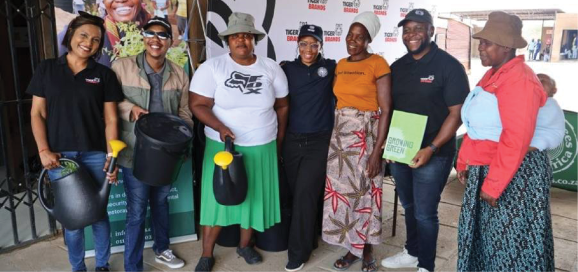 The Lehaheng La Adullame Community Faith Based Support Centre, in partnership with Tiger Brands, is encouraging communities to grow their own food as a means of tackling poverty.