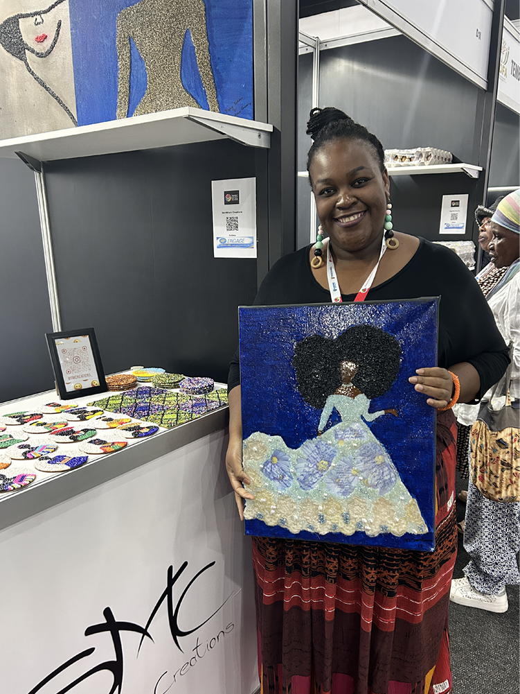 Mulayo Serakoana, owner of SereMhani Creations, believes beadwork is more than a fashion statement and can also be incorporated into art