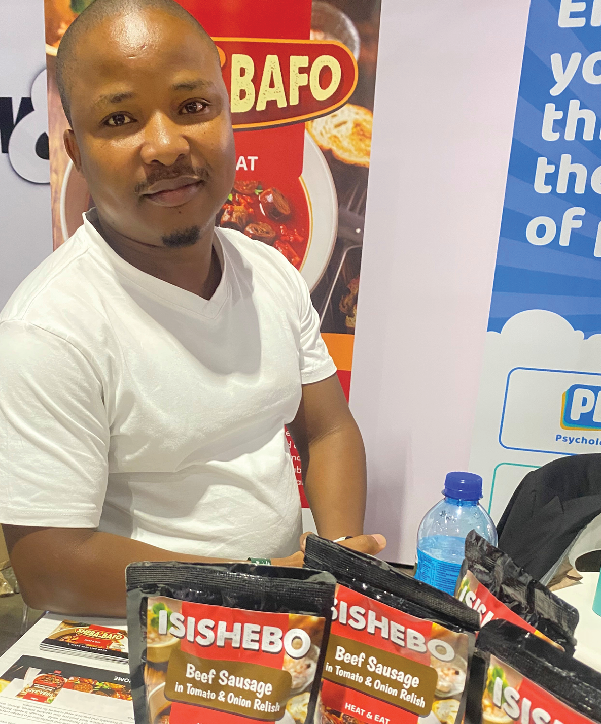 Mpumelelo Gcabo gearing up to enter the convenience meals industry with his product Sheba Bafo.