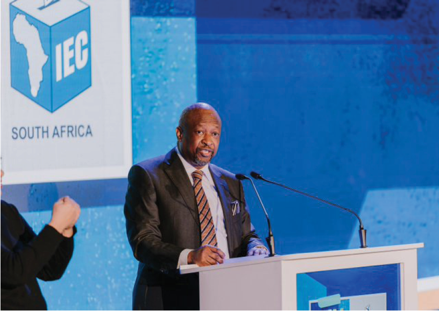 Chief Electoral Officer Sy Mamabolo speaking during the launch of the 2026 Local Government Elections.