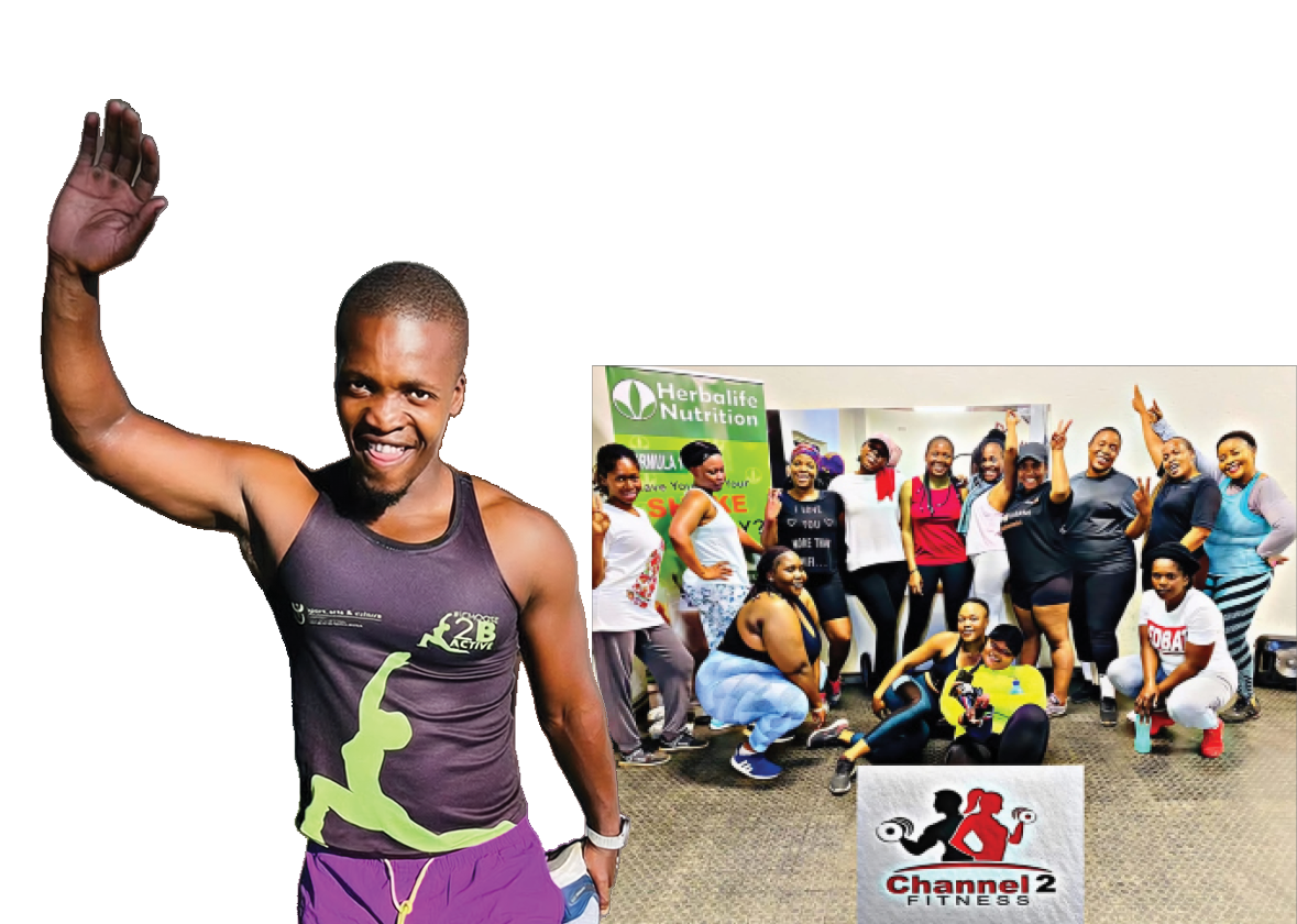 Themba Mahlalela owner of Channel 2 Fitness Gym, received funding from NYDA to buy equipment for his gym business.