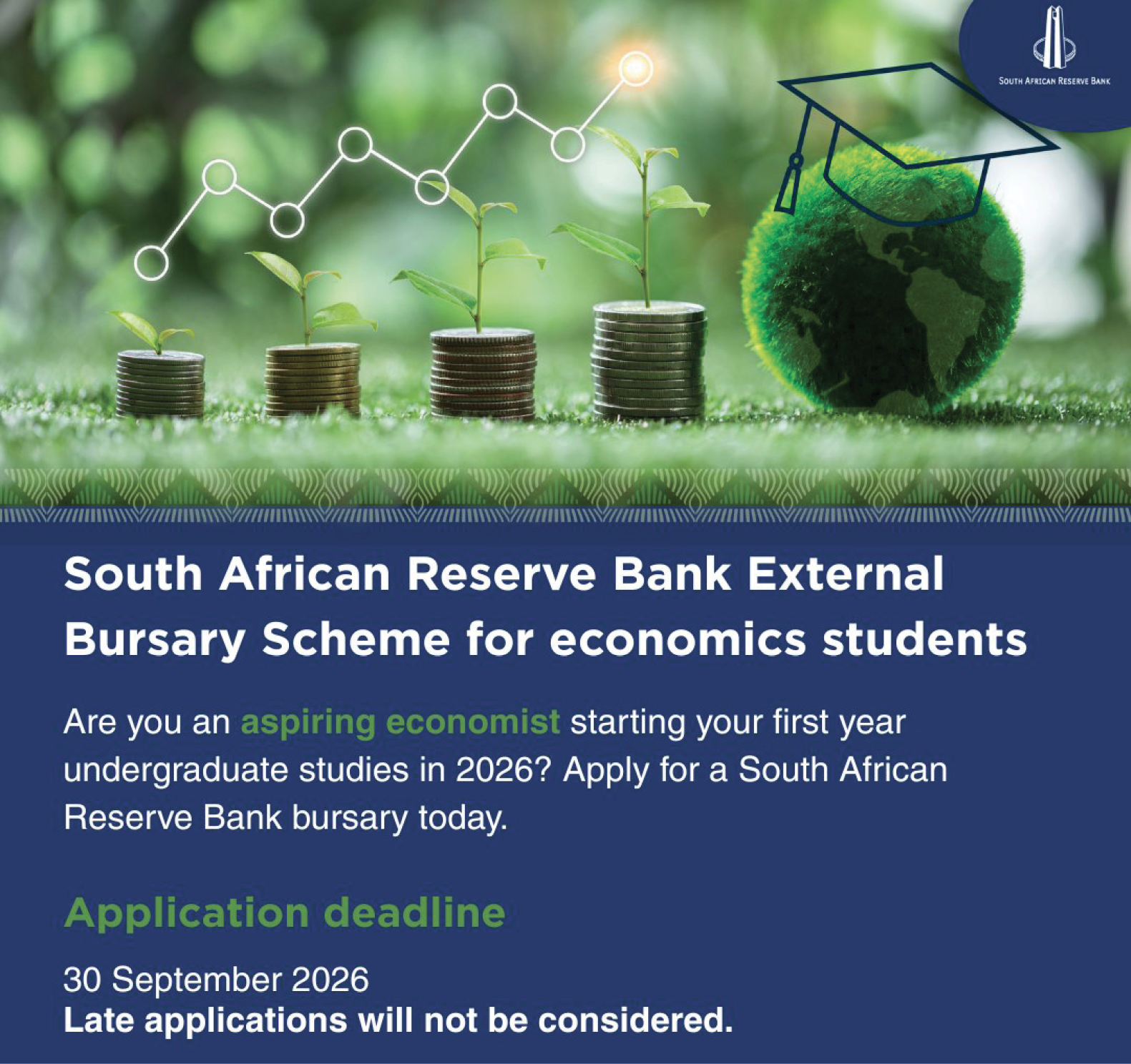 Reserve Bank bursary programme open to applicants