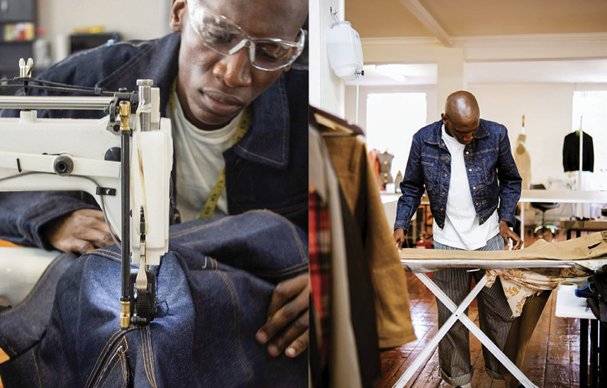 Fashion designer Sello Maseko is building his brand through bespoke tailoring and custom-made garments.