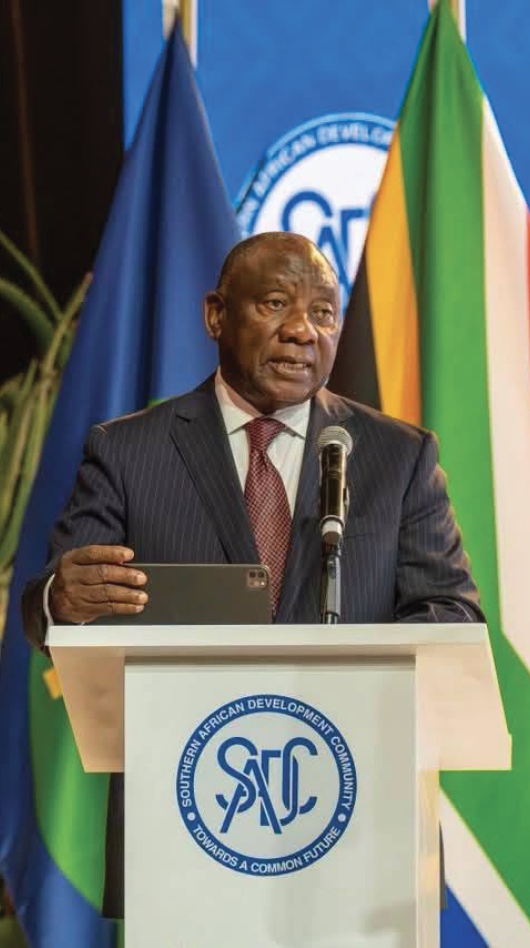 President Cyril Ramaphosa, Chairperson of SADC.