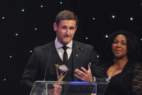 Swimming sensation Cameron van der Burgh won the award for Sportsman of the Year.