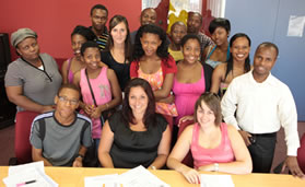 This group of full-time students are among those who received bursaries from the Gauteng Department of Health and Social Development to study in health disciplines.