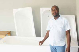 Makisha Projects co-owner Sikhumbuzo Monalede says the business has grown since joining Lepharo Metal Base Incubator.
