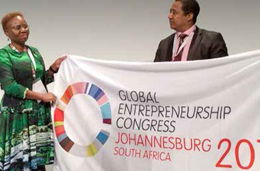 Lindiwe Zulu, South Africa’s Minister of Small Business Development.