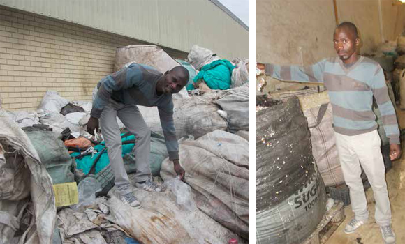 Businessman Siyabonga Shange has realised the value in recycling plastic material. Through his business he is able to provide for his family and create jobs.