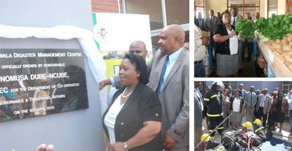 KZN Cogta MEC Nomusa Dube at the opening of a taxi rank, a fresh produce market and disaster management centre in Ixopo.