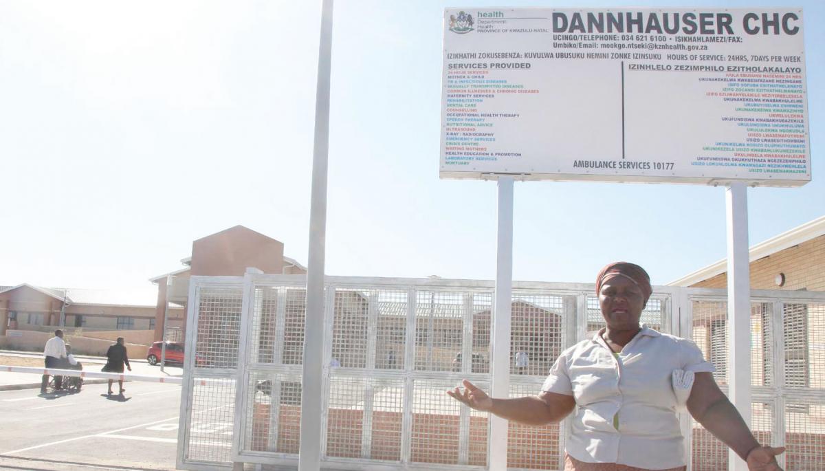 Community health worker Sibongile Msimango says the new Dannhauser Community Health Centre will have a huge impact on the residents of Dannhauser.