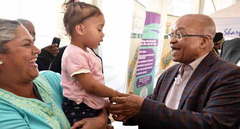 President Jacob Zuma visited Eersterust to work with the community to find solutions to their problems.