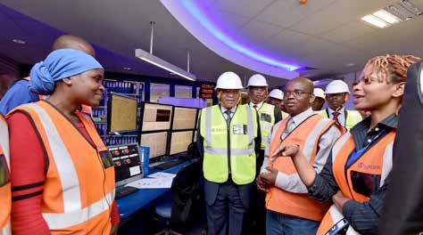 President Jacob Zuma during a tour at Medupi Power Station.