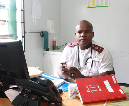Male nurse Zamani Dlamini's hard work in educating his community about TB is bearing fruit.