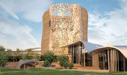 An artist impression of the uMkhumbane Cultural and Heritage Museum in Cato Manor, KwaZulu-Natal.