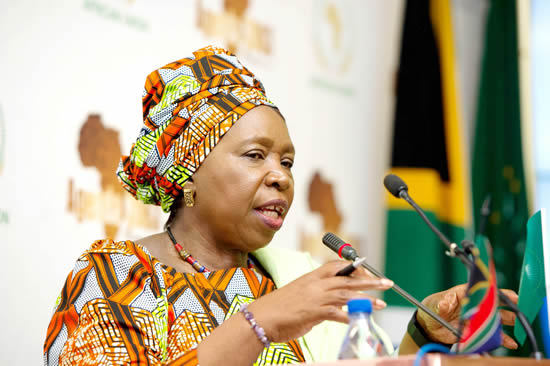 Outgoing Chairperson of the African Union Commission Dr Nkosazana Dlamini Zuma.