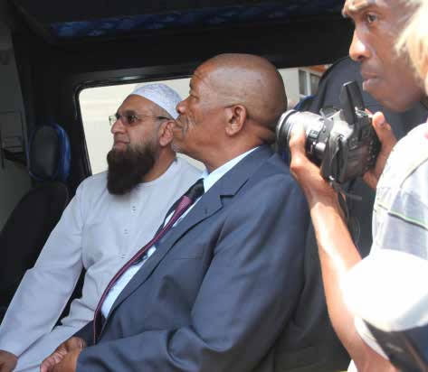 Gauteng Transport MEC Ismael Vadi on board a taxi fitted with the new smart card system.