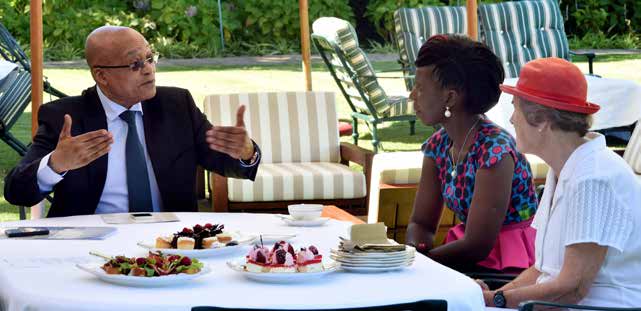 The day before President Jacob Zuma delivered his State of the Nation Address, he invited a few special guests for high tea.