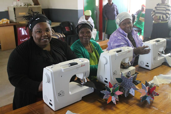 Gogos from the Hillcrest AIDS Centre Trust's Dressmaking School.