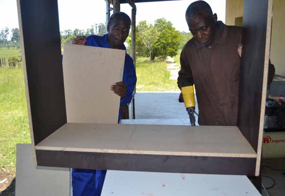 Timothy Nhlengethwa (right) and Bongani Mhlongo have been in the furniture business for over 20 years.