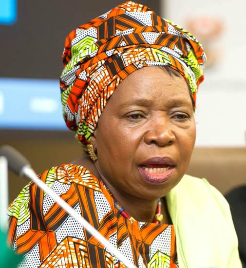 Former AU Commision Chair Dr Nkosazana Dlamini Zuma.