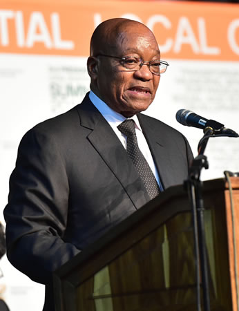 President Jacob Zuma addressing the 3rd Presidential Local Government Summit in Midrand