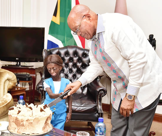 Ontlametse Phalatse celebrated her 18th with President Jacob Zuma shortly before her passing.