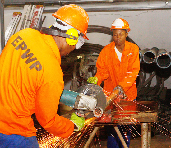 EPWP participants can enter the Programme as unskilled workers and eventually become qualified artisans.