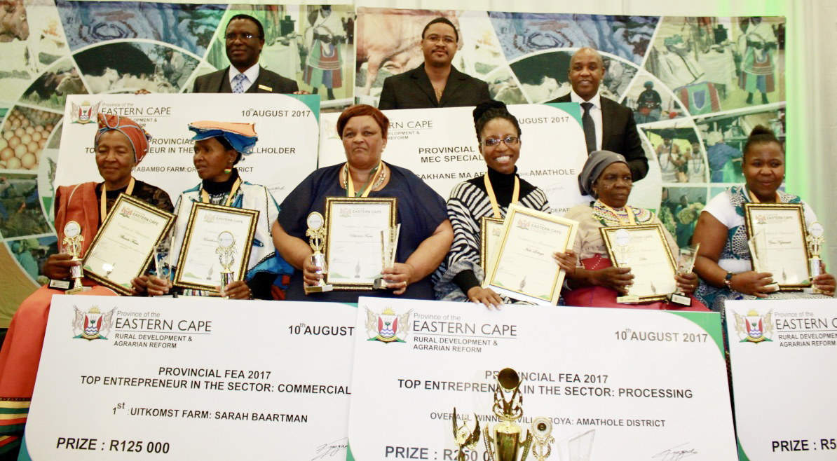 Eastern Cape Female Entrepreneur Award winners celebrate.