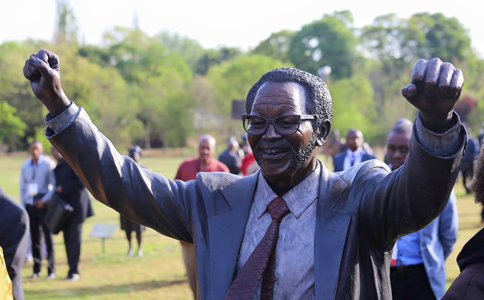 A statue of Oliver Tambo, president of the ANC from 1967 to 1991, is one of the first at the National Heritage Monument. (Image:
