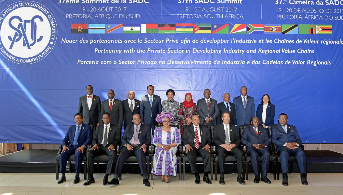 Leaders from Southern African Development Community member states.