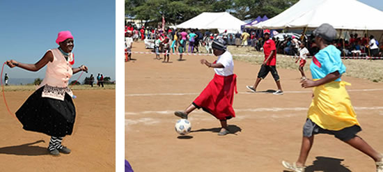 Contestants in the Gogo Olympics train all year for the event.