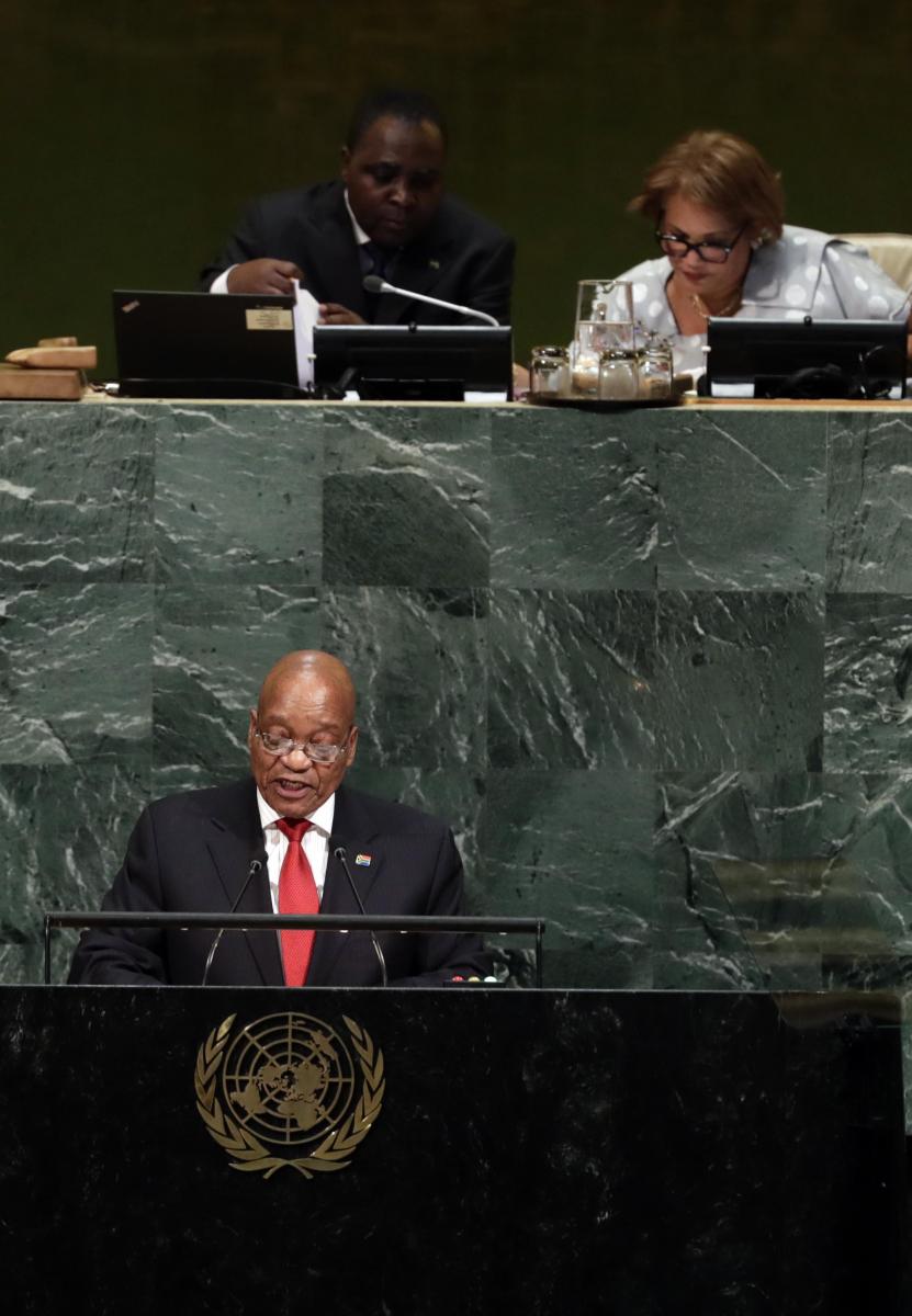 President Jacob Zuma NGA 72 New York.