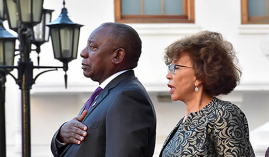 President Cyril Ramaphosa and his wife Dr Tshepo Motsepe-Ramaphosa.